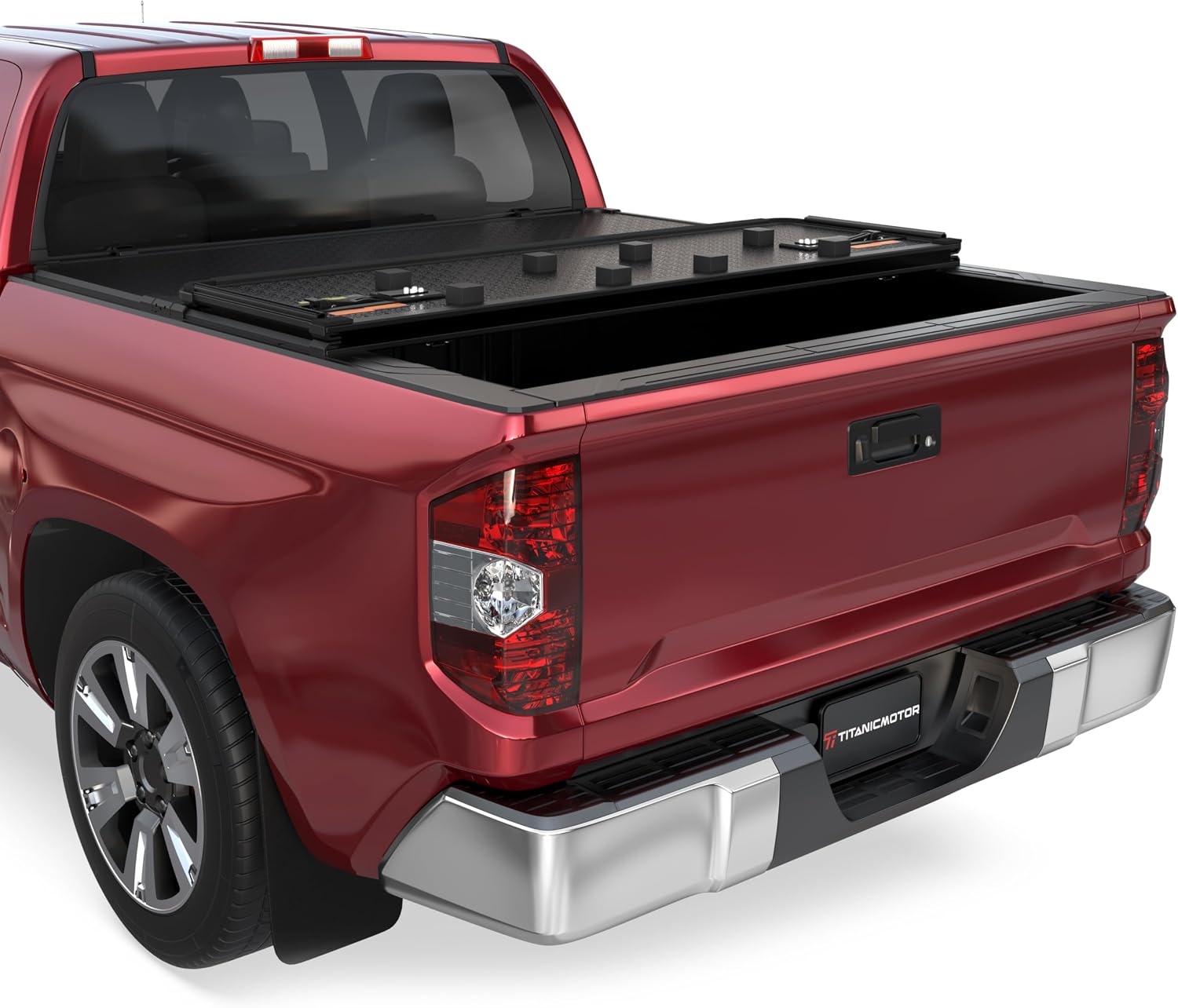 TITANICMOTOR soft tri-fold tonneau cover for Toyota Tacoma 6FT